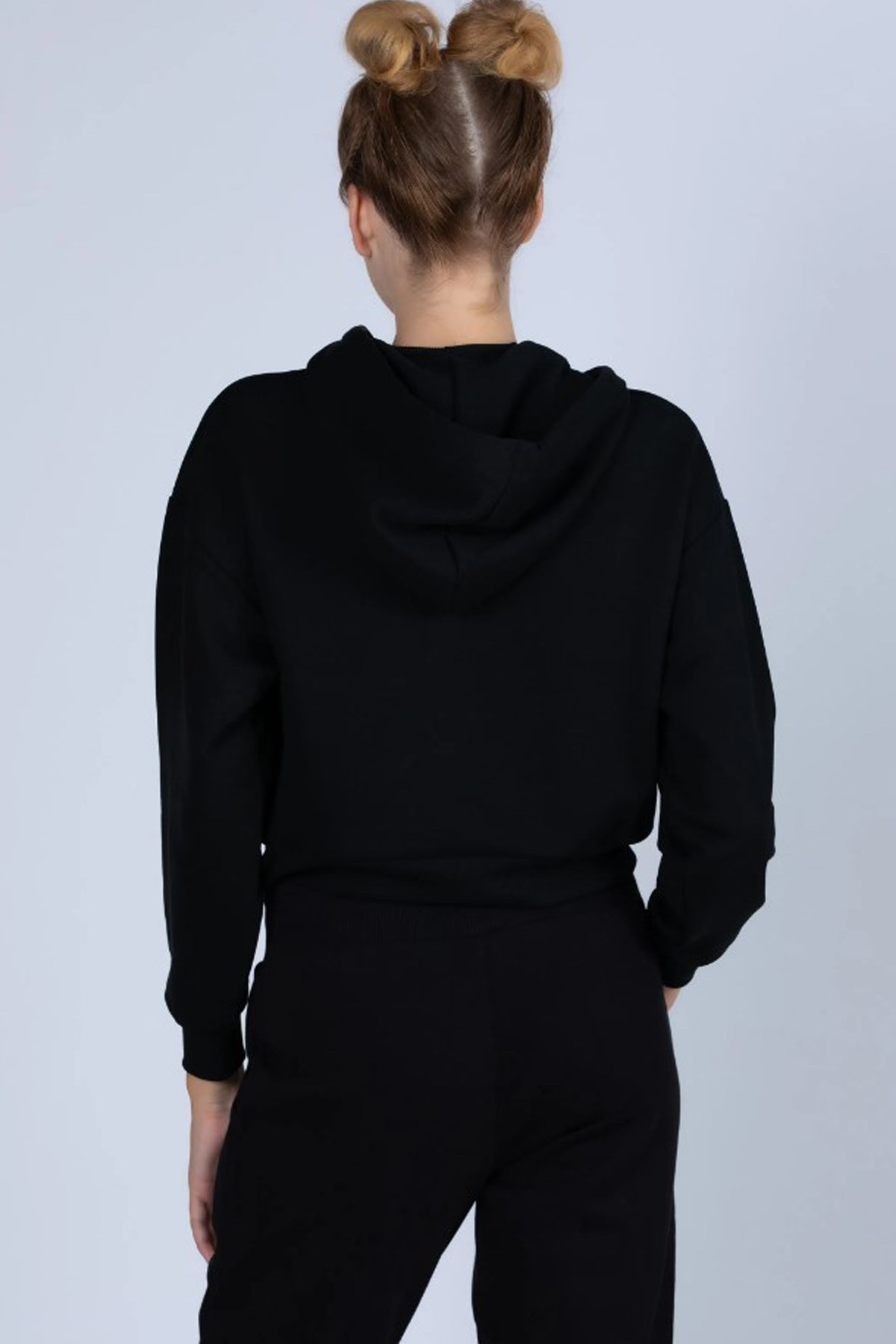 Kappa Logo 365 Digi Kadın Sweatshirt 341H3LW Siyah