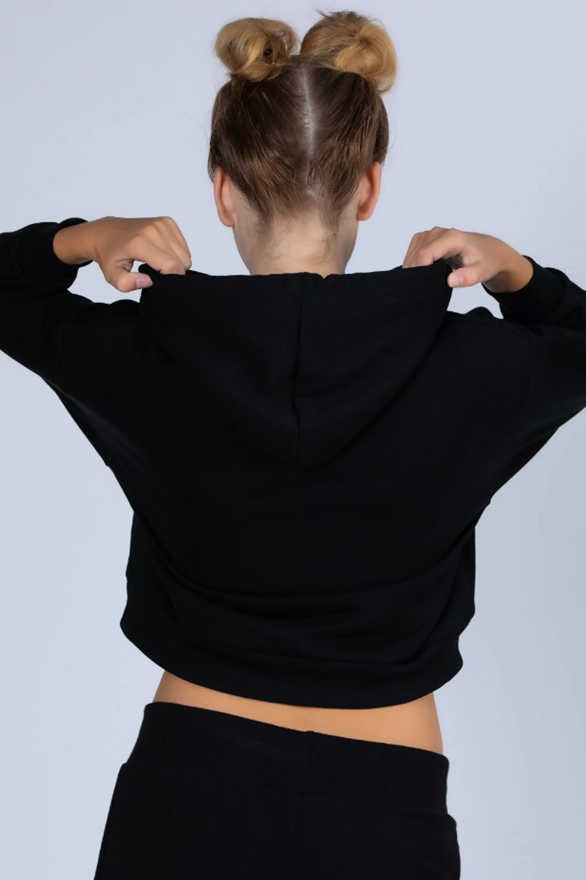 Kappa Logo 365 Digi Kadın Sweatshirt 341H3LW Siyah