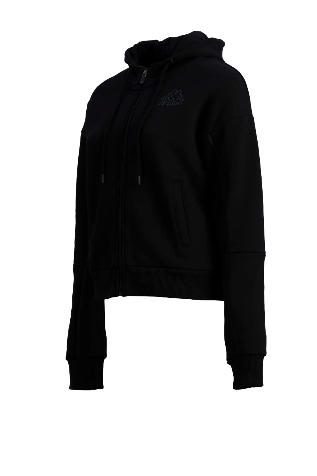 Kappa Logo Dago Kadın Sweatshirt 341H3PW Siyah