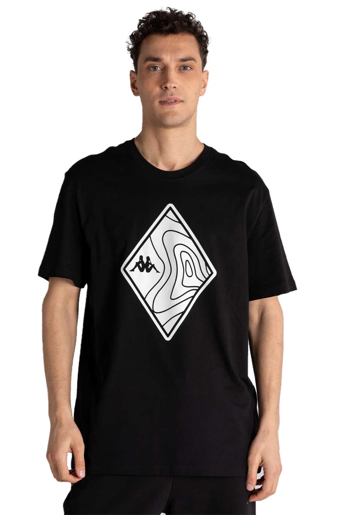 Kappa Nigraph Erkek Tişört 341M8SW Siyah