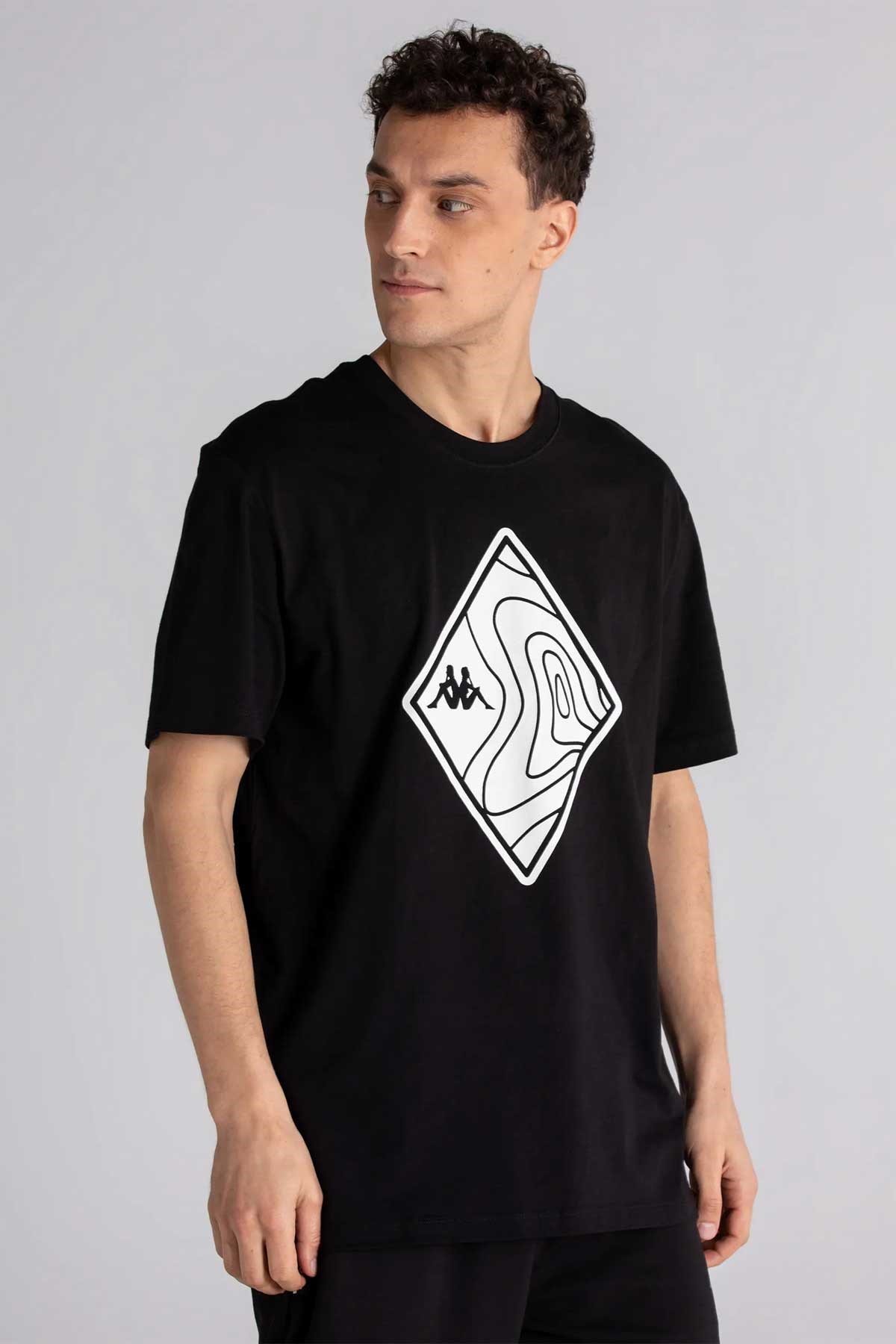 Kappa Nigraph Erkek Tişört 341M8SW Siyah