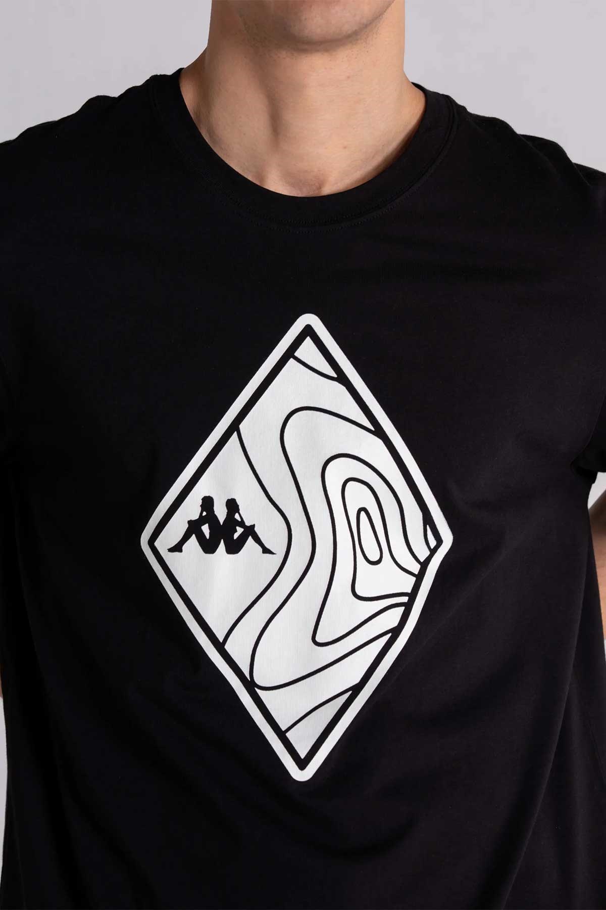 Kappa Nigraph Erkek Tişört 341M8SW Siyah