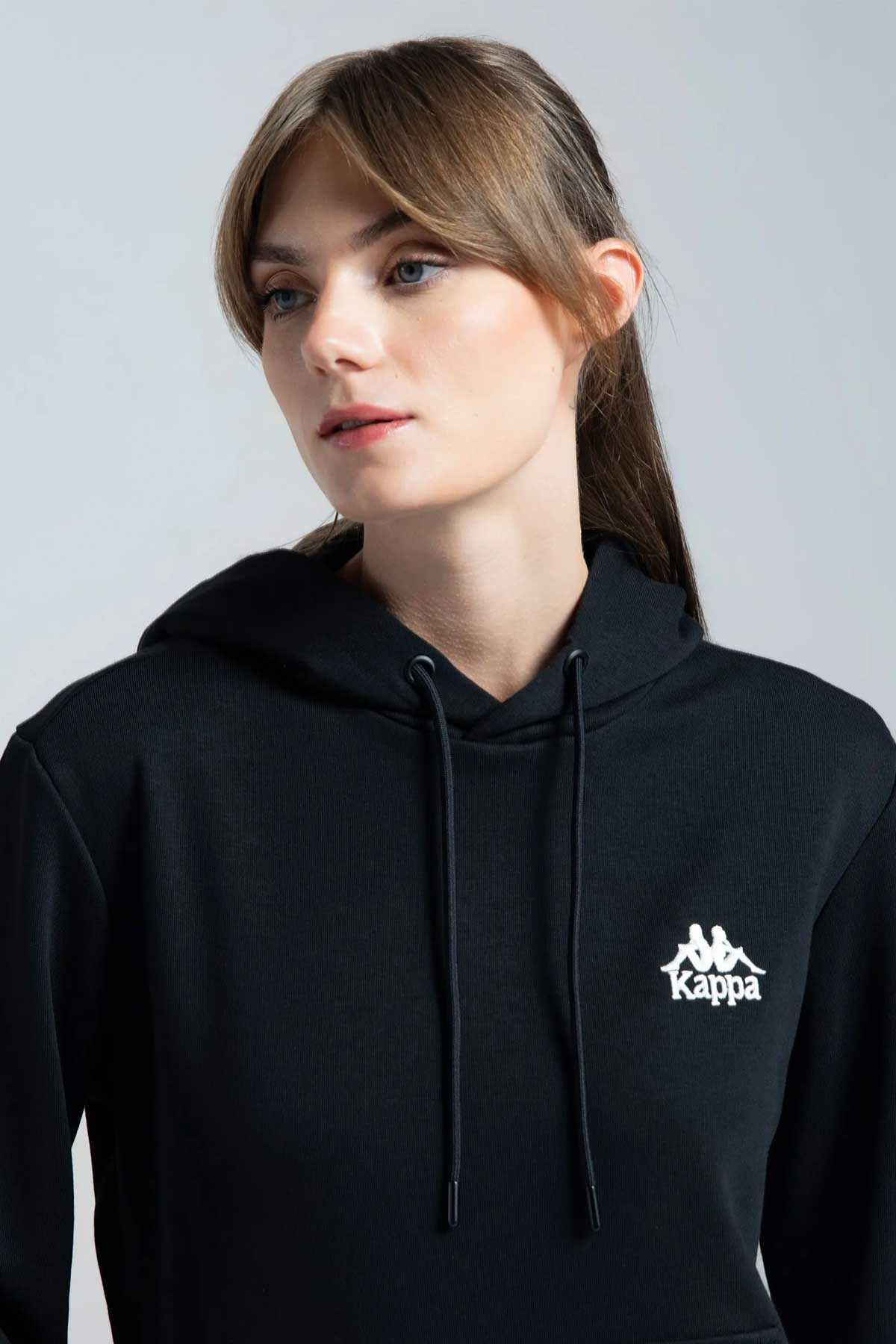 Kappa Authentic Rua Kadın Sweatshirt 341P7RW Siyah
