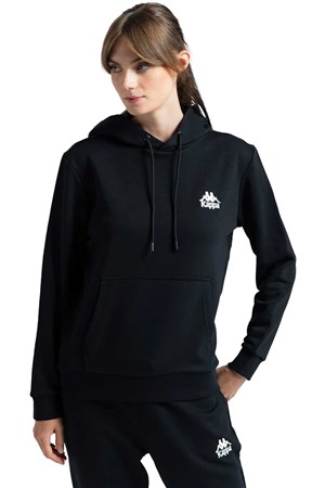 Kappa Authentic Rua Kadın Sweatshirt 341P7RW Siyah