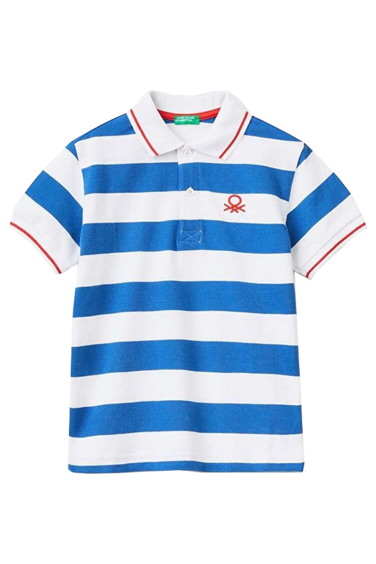 Benetton Çocuk Polo Tişört 347BC300T Mavi