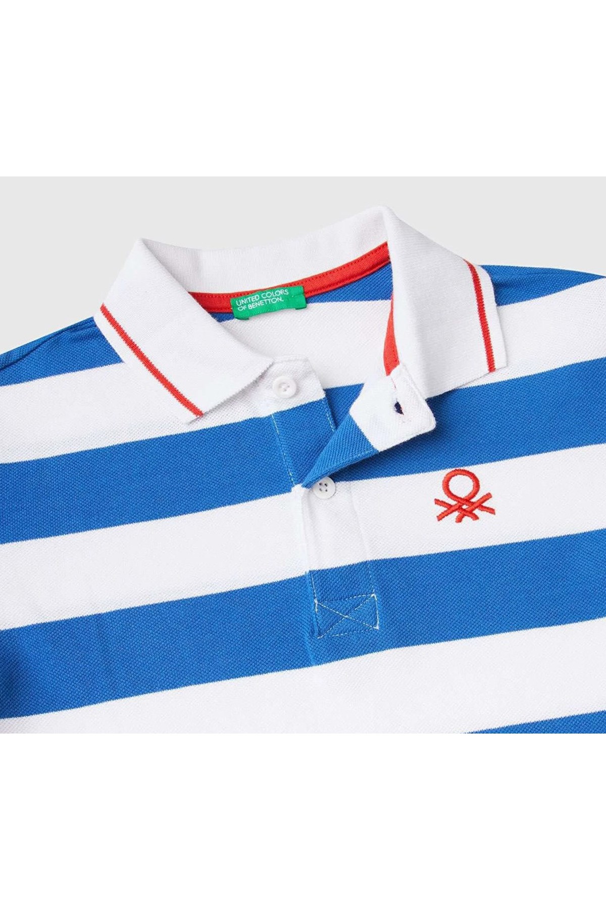 Benetton Çocuk Polo Tişört 347BC300T Mavi