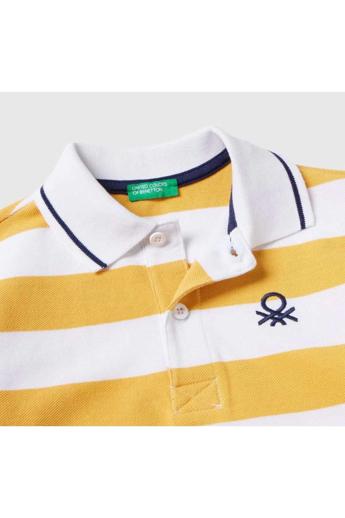 Benetton Çocuk Polo Tişört 347BC300T Sarı