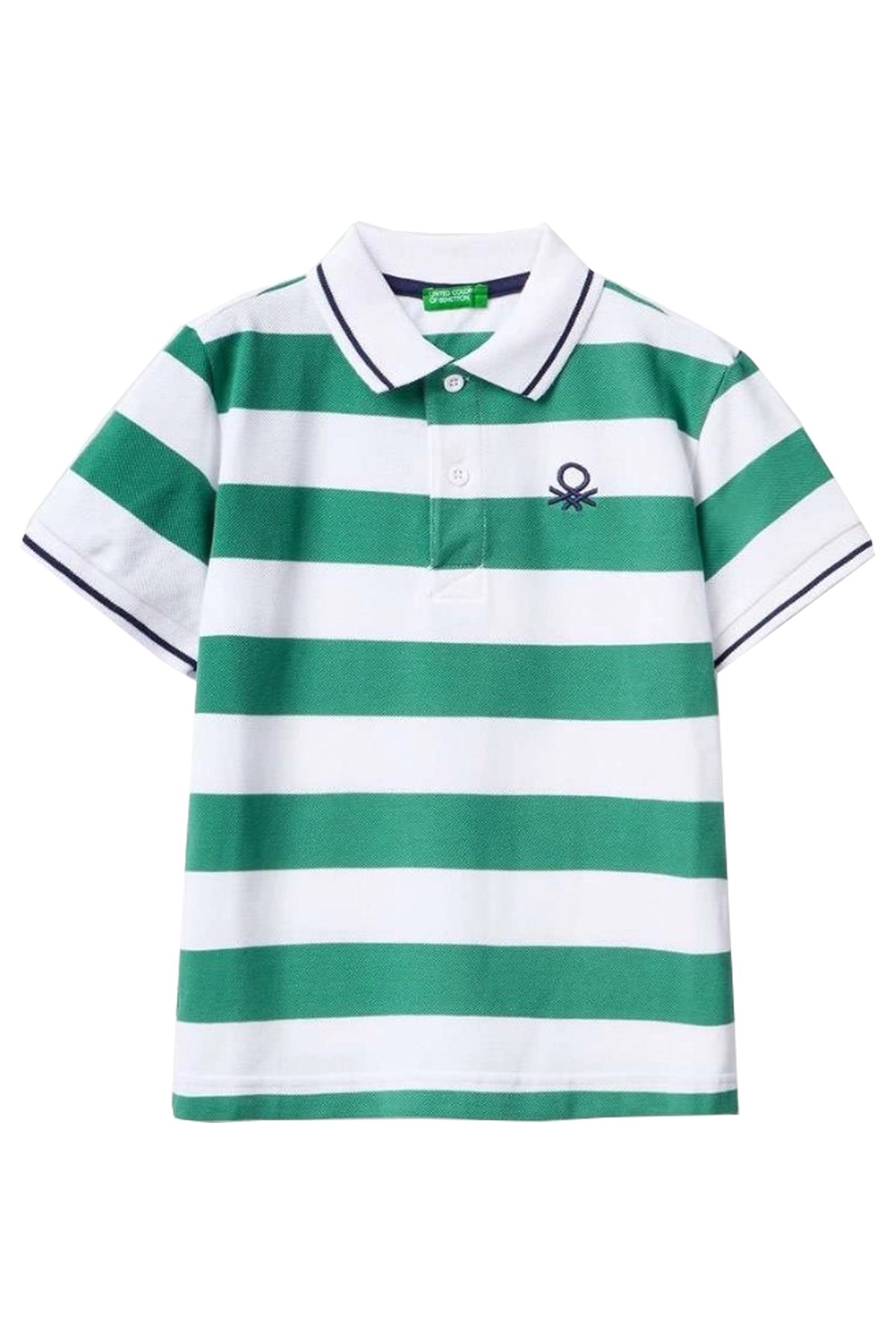 Benetton Çocuk Polo Tişört 347BC300T Yeşil