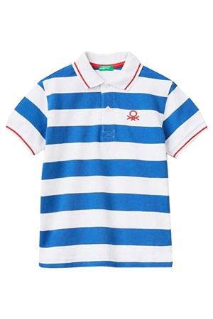 Benetton Çocuk Polo Tişört 347BC300T Mavi