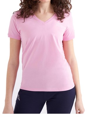 Kappa Logo Cabou Kadın Tişört Pembe