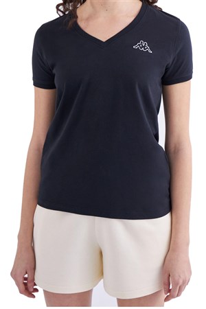 Kappa Logo Cabou Kadın Tişört Siyah