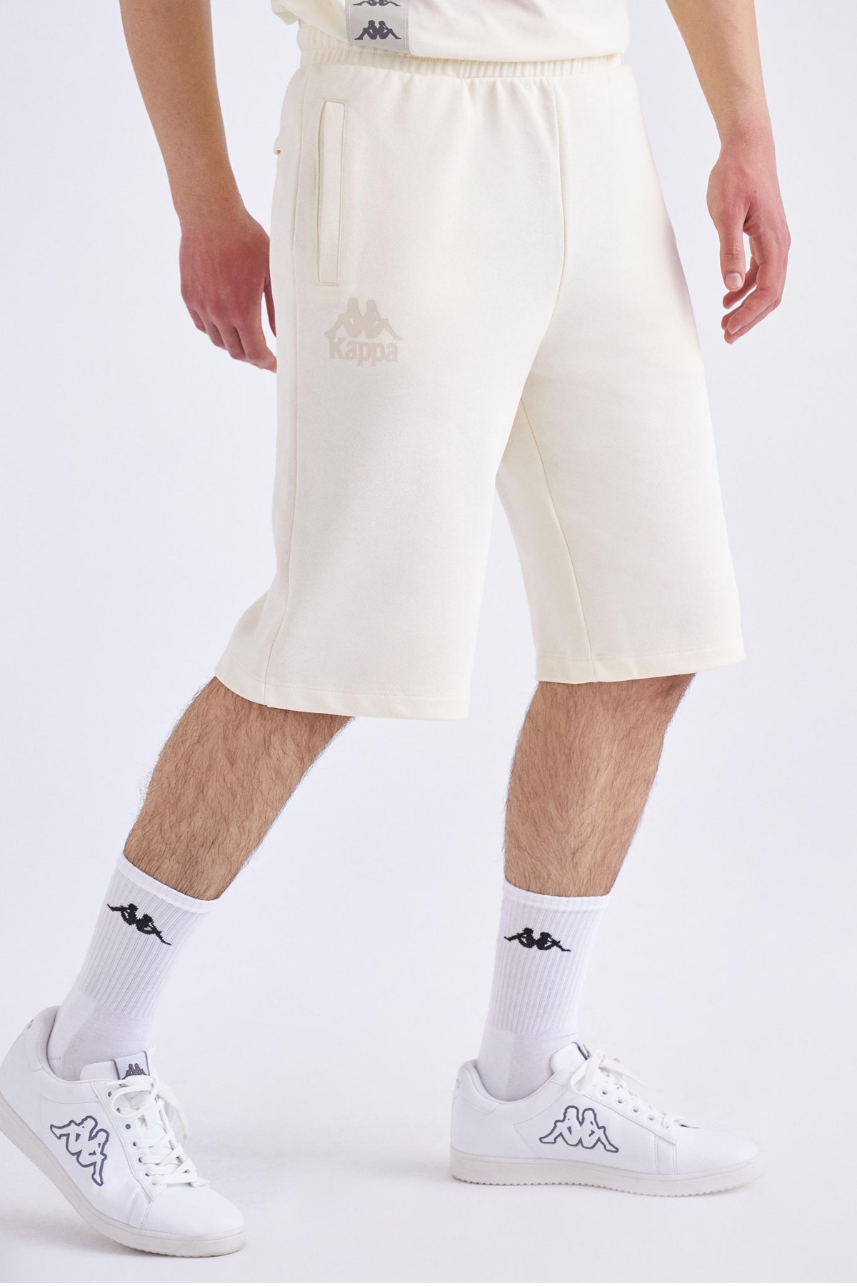 Kappa Authentic Castu Erkek Şort Beyaz