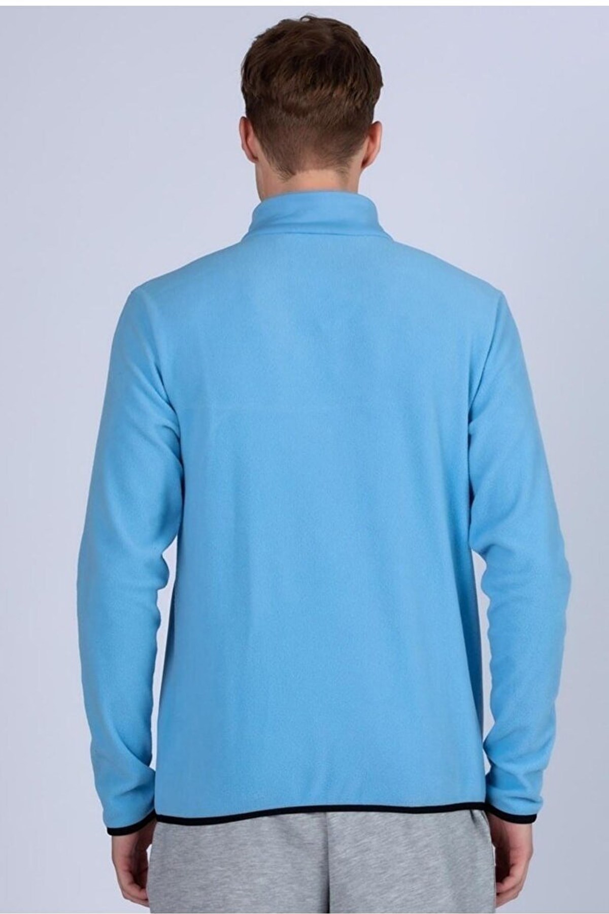 Kappa Logo Vauste Erkek Sweatshirt 361G3PW Mavi