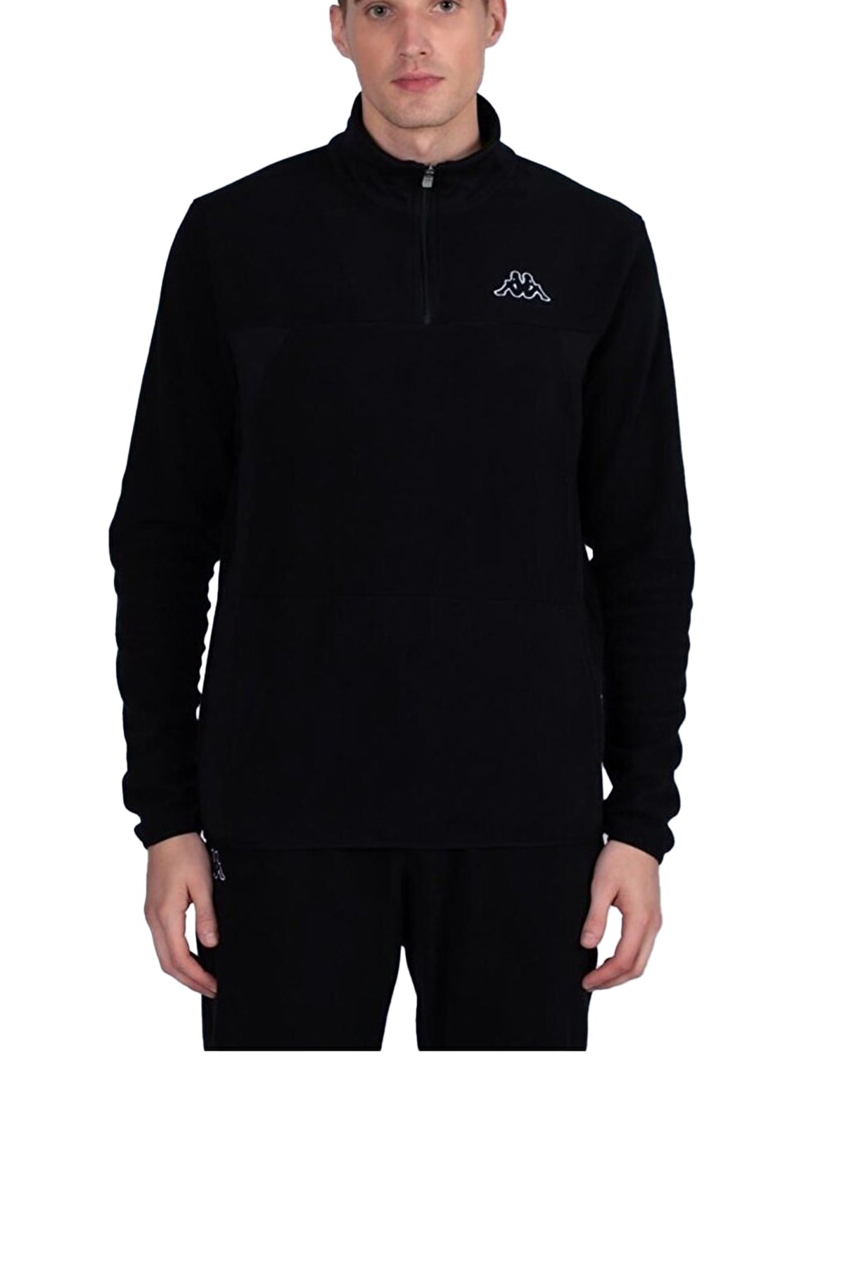 Kappa Logo Vauste Erkek Sweatshirt 361G3PW Siyah