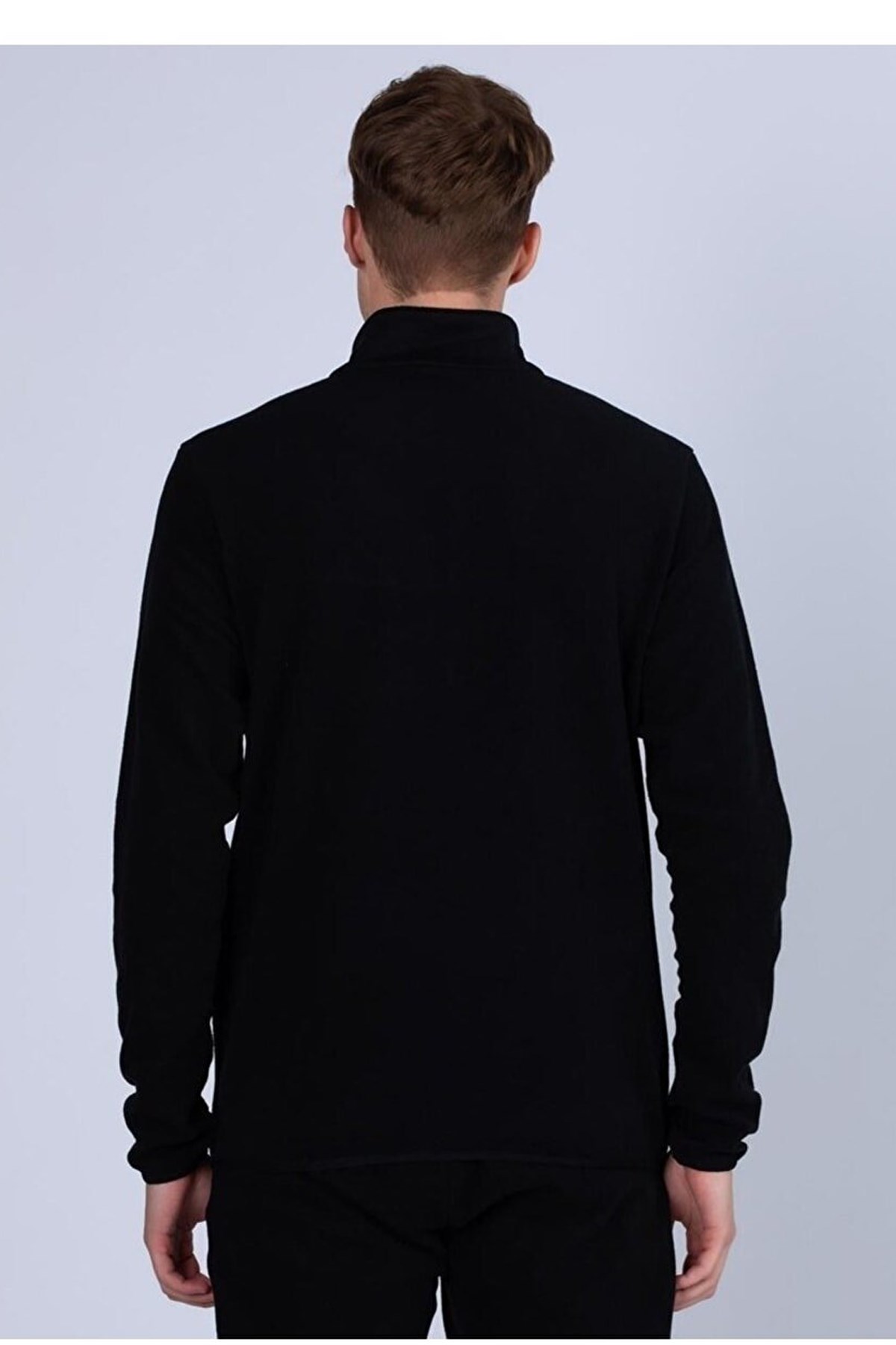 Kappa Logo Vauste Erkek Sweatshirt 361G3PW Siyah