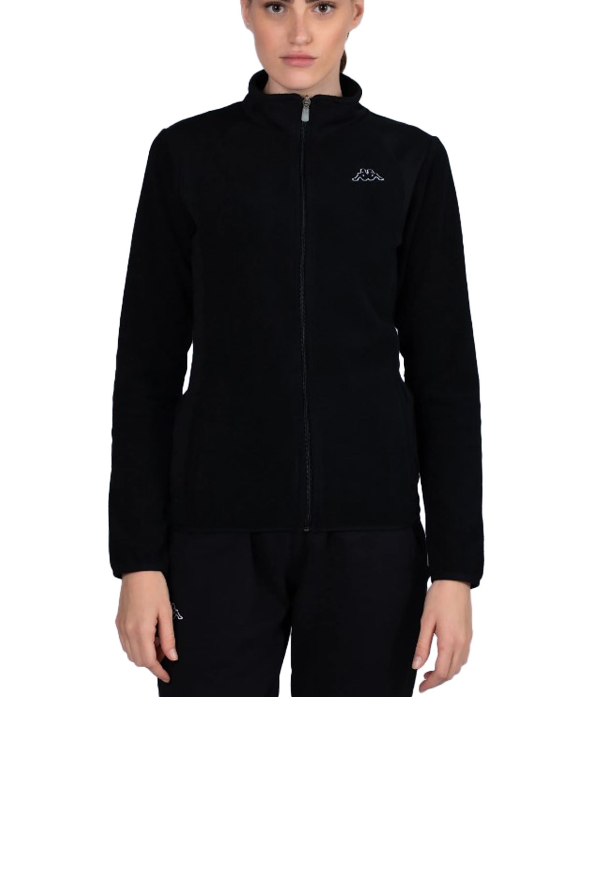 Kappa Logo Vavaux Kadın Polar Ceket 361G3QW Siyah