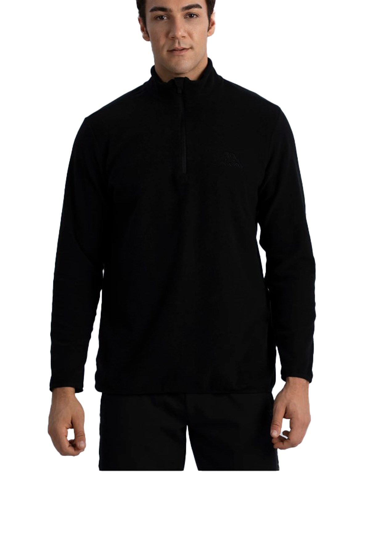 Kappa Logo Mellow Erkek  Polar Sweatshirt 361G3RW Siyah