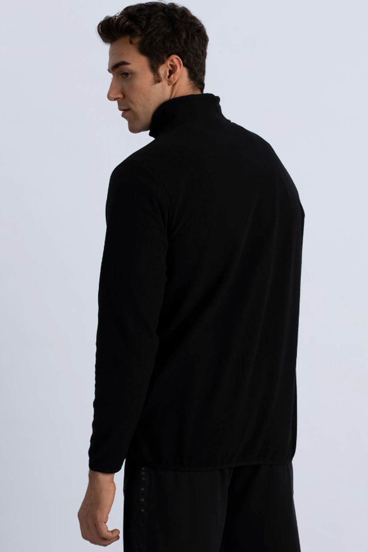 Kappa Logo Mellow Erkek  Polar Sweatshirt 361G3RW Siyah