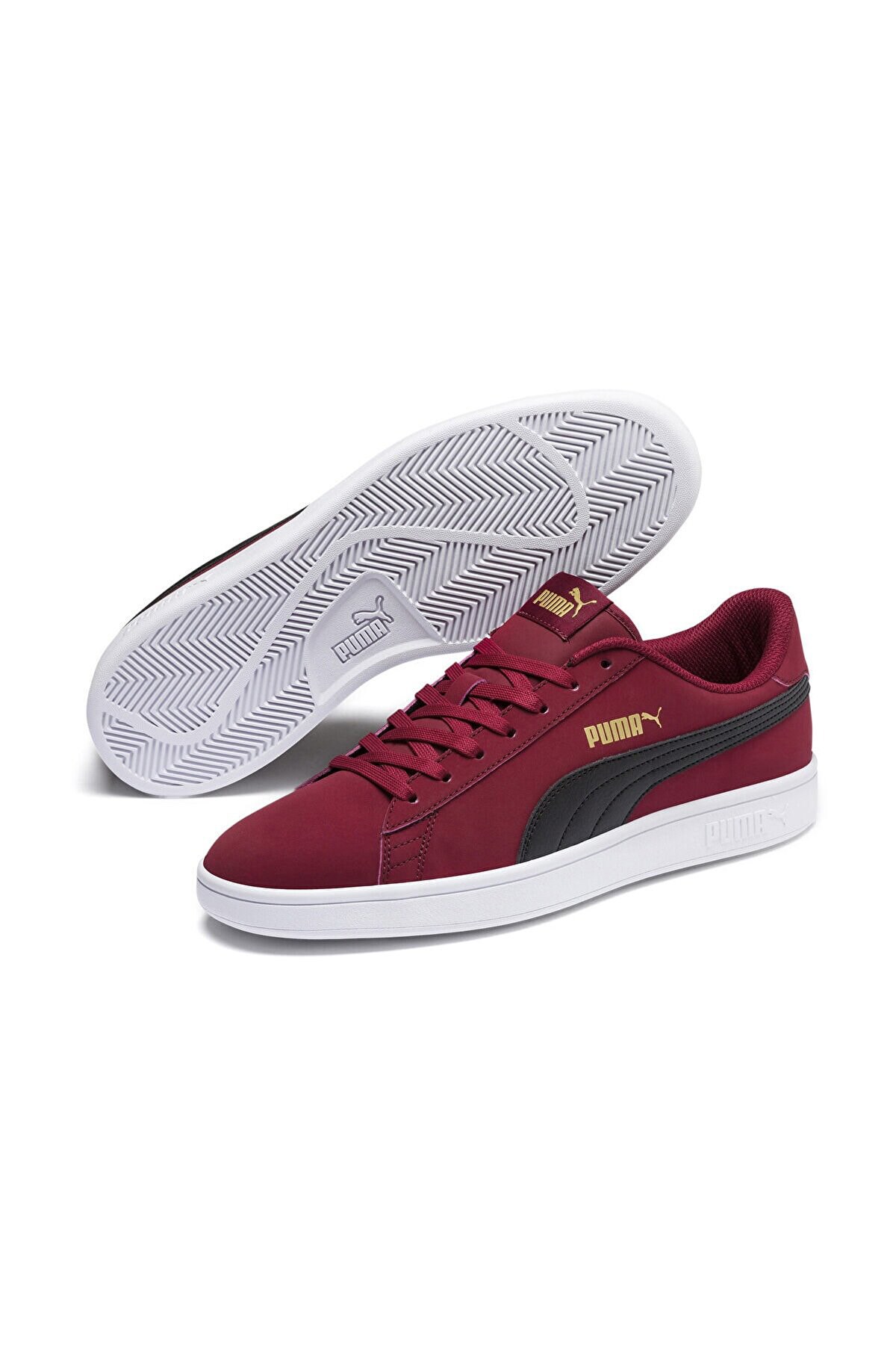 Puma Smash V2 Buck Erkek Spor Ayakkabı 36516014 Bordo