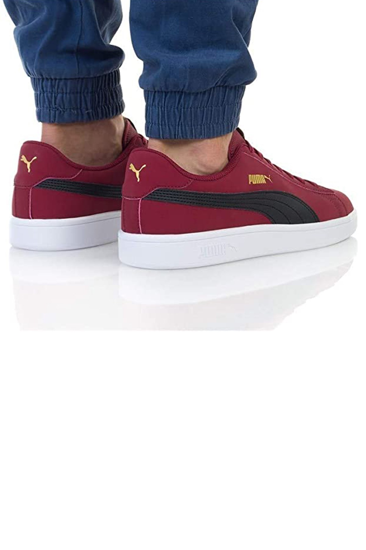 Puma Smash V2 Buck Erkek Spor Ayakkabı 36516014 Bordo