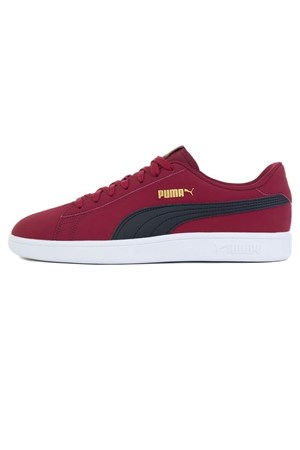 Puma Smash V2 Buck Erkek Spor Ayakkabı 36516014 Bordo