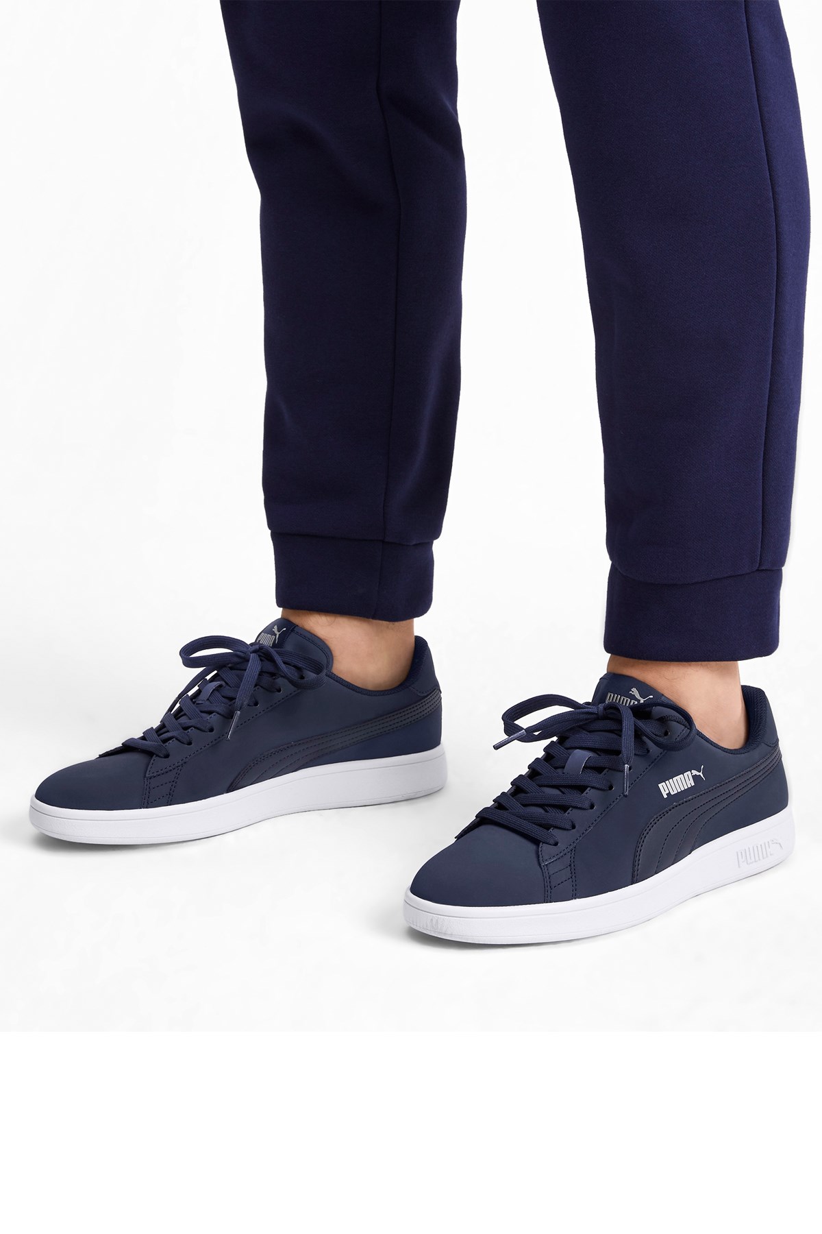 Puma Smash v2 Buck Erkek Günlük Ayakkabı 36516015 Lacivert