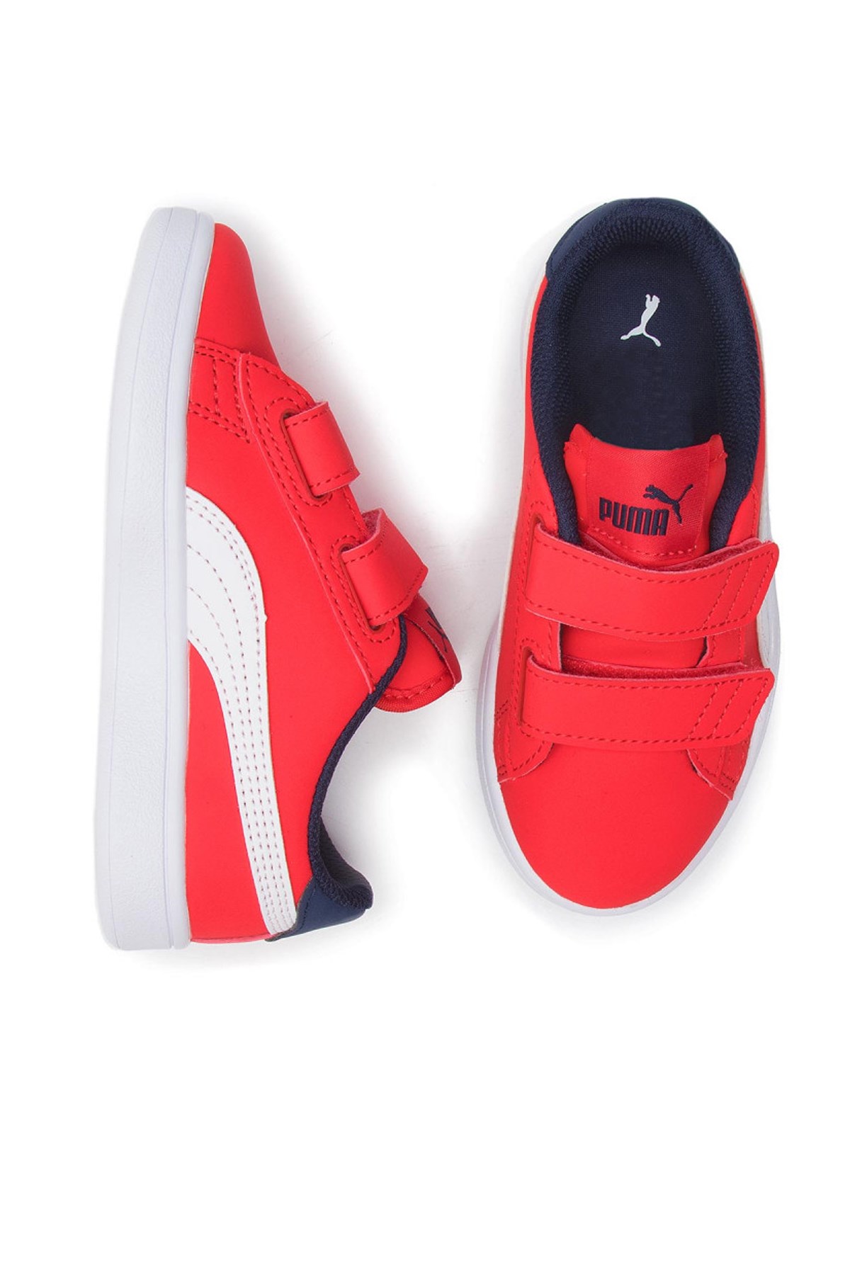 Puma Smash v2 Buck Çocuk Ayakabısı 36518307 Kırmızı