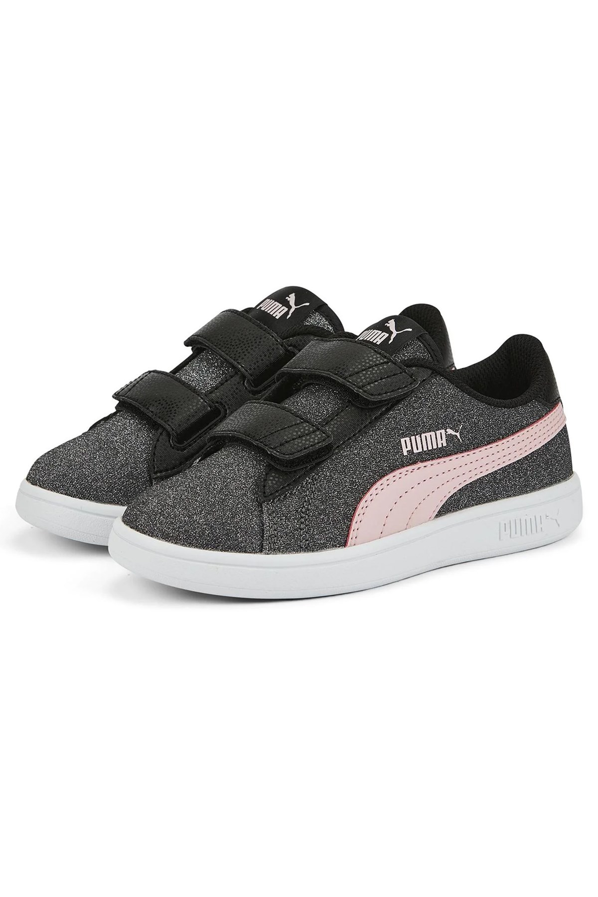 Puma Smash V2 Glitz Çocuk Spor Ayakkabı 36737830 Siyah