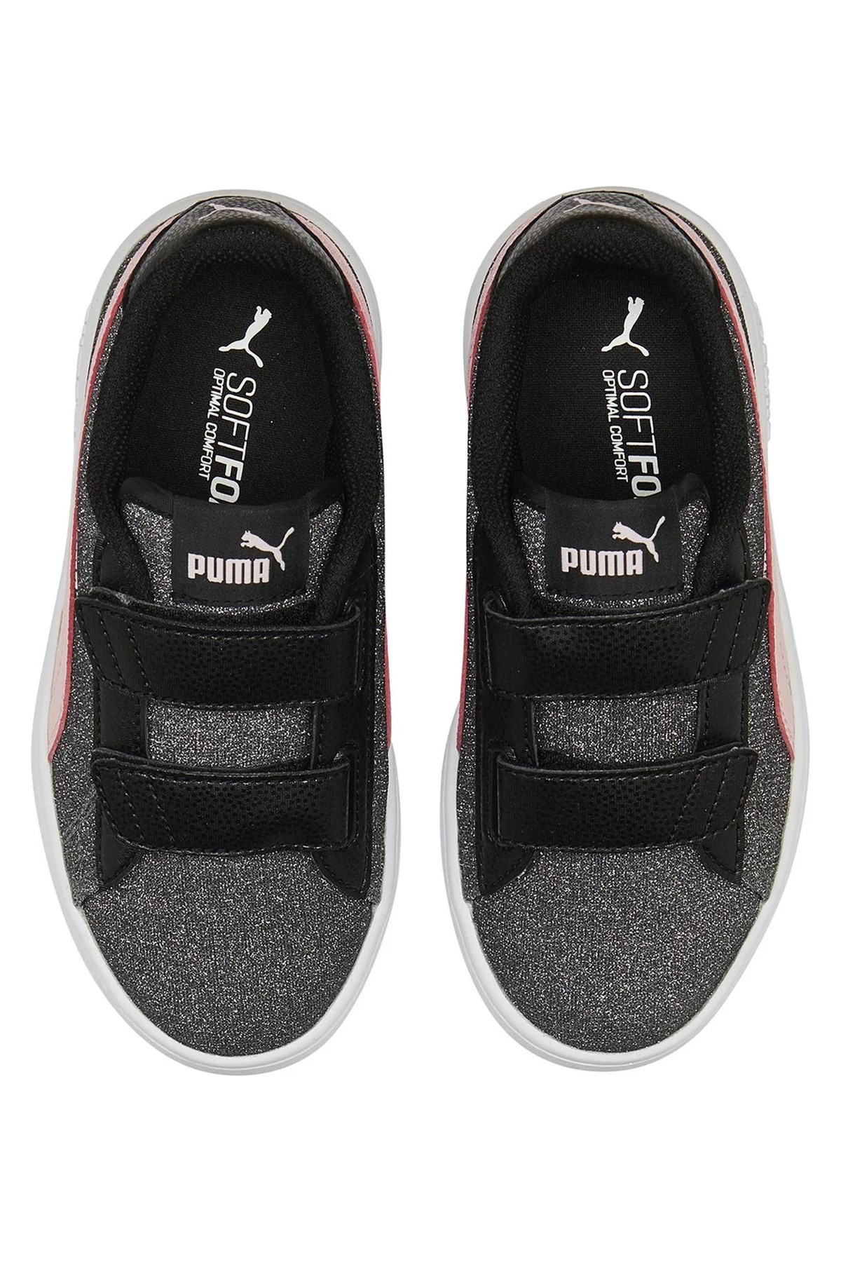 Puma Smash V2 Glitz Çocuk Spor Ayakkabı 36737830 Siyah