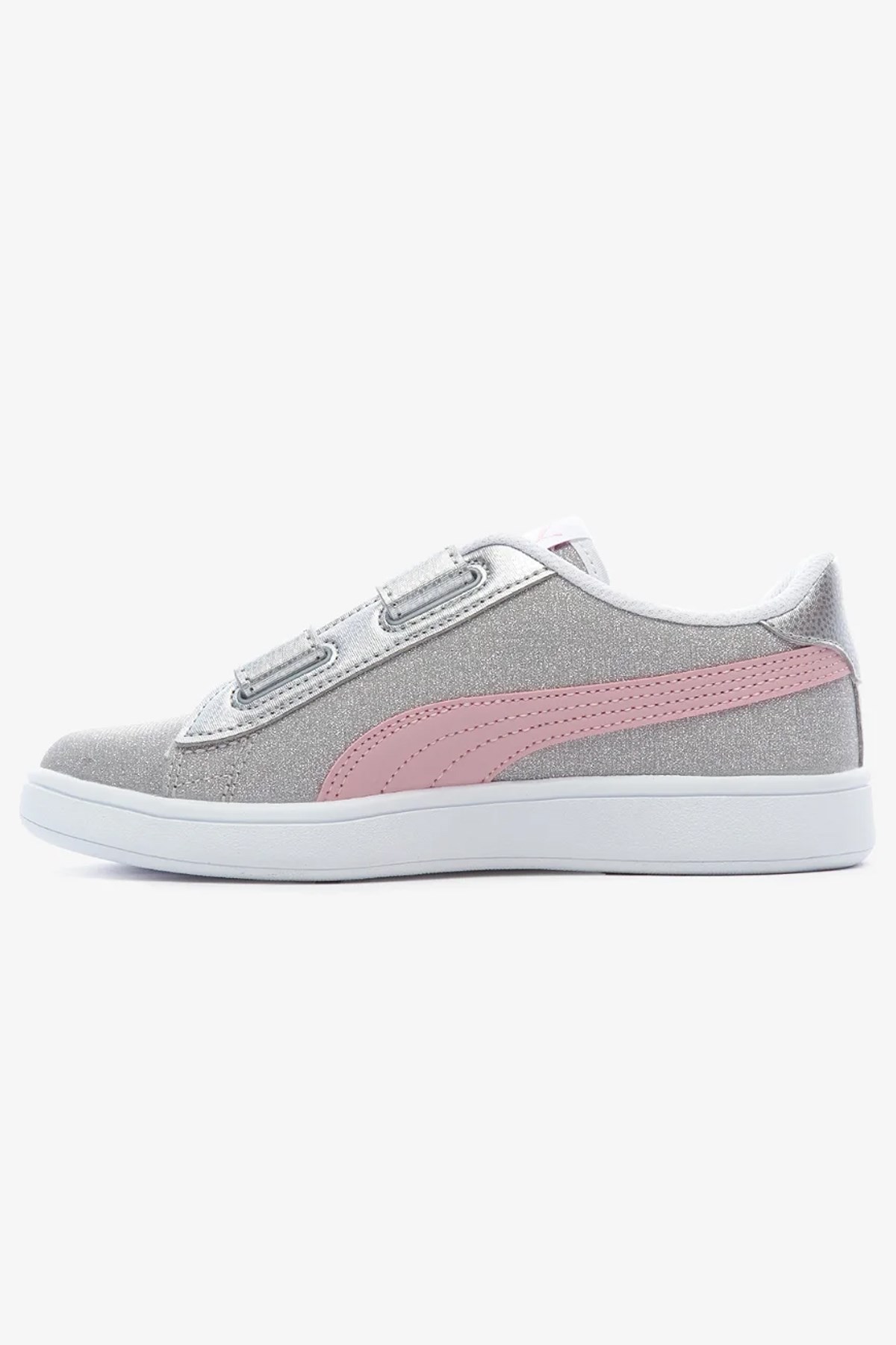 Puma Smash V2 Glitz Çocuk Spor Ayakkabı 36737832 Gri