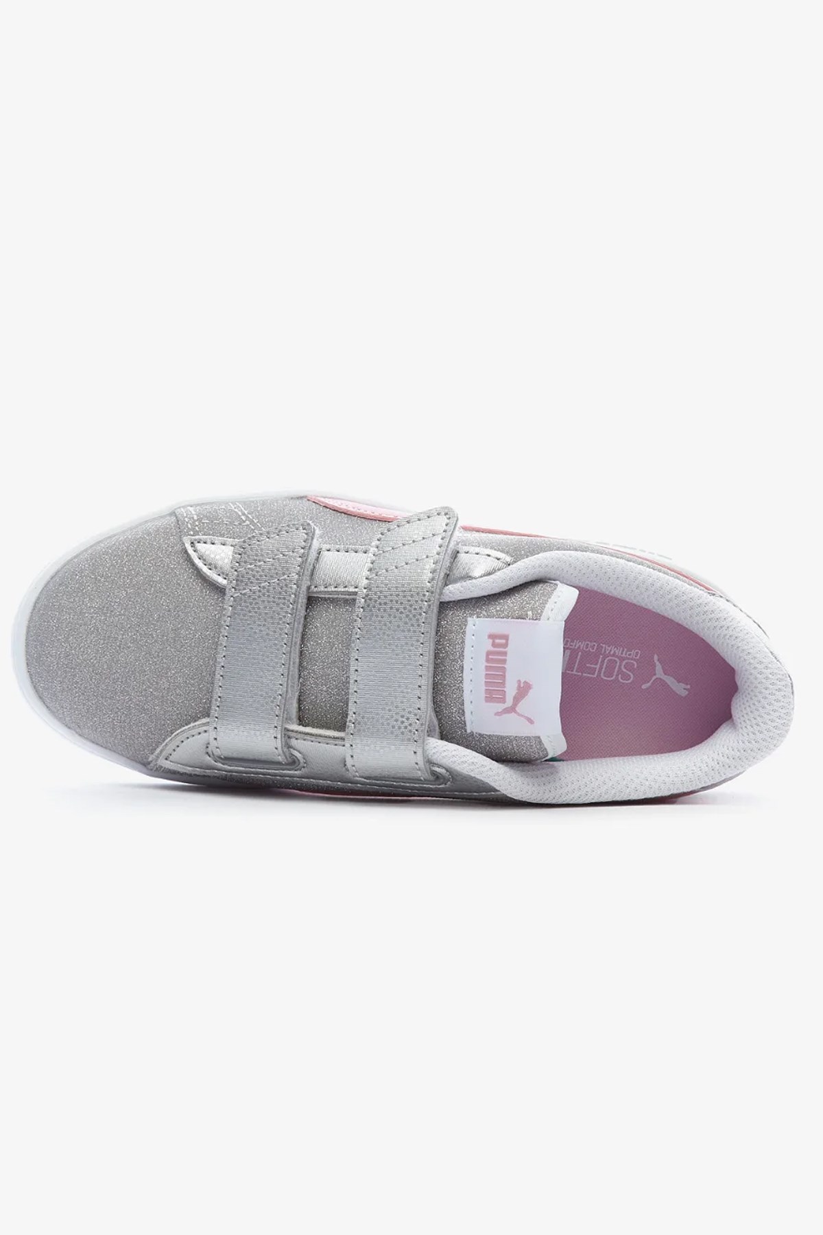 Puma Smash V2 Glitz Çocuk Spor Ayakkabı 36737832 Gri