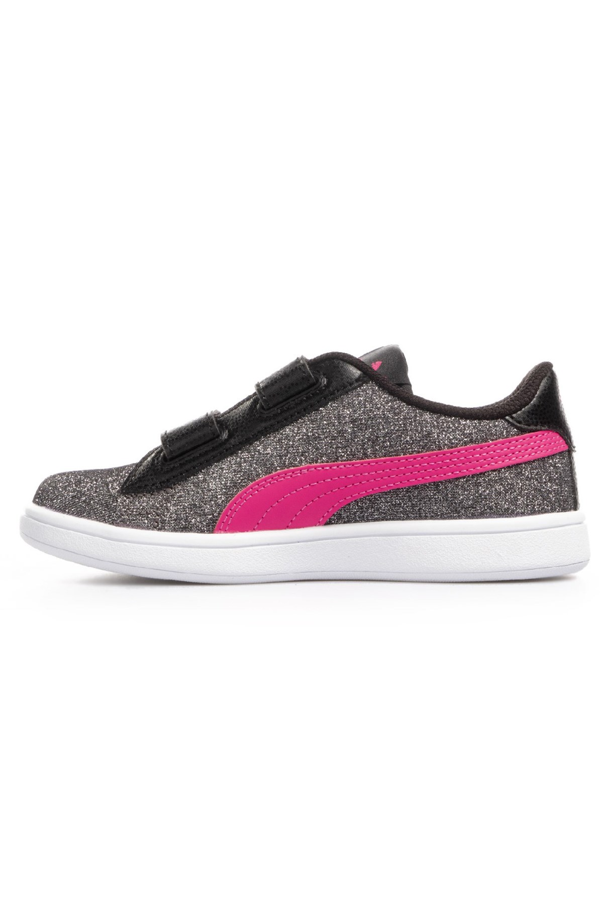 Puma Smash V2 Glitz Çocuk Spor Ayakkabı 36737834 Gri