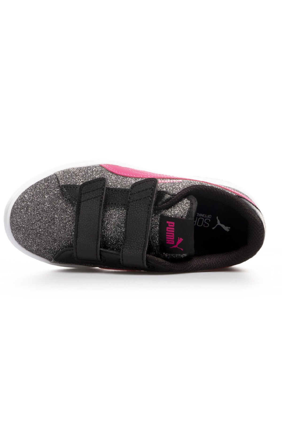Puma Smash V2 Glitz Çocuk Spor Ayakkabı 36737834 Gri