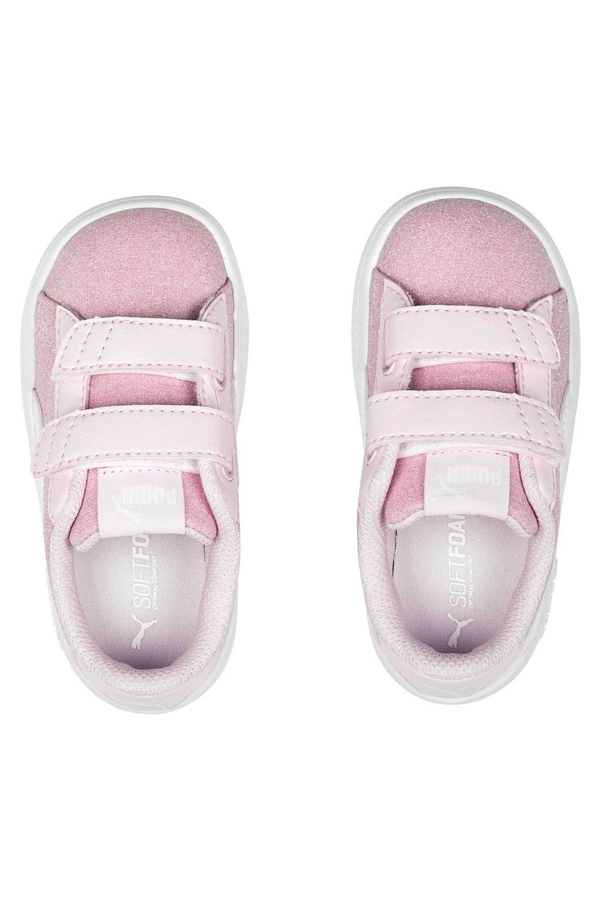 Puma Smash V2 Glitz Bebek Spor Ayakkabı 36738033 Pembe