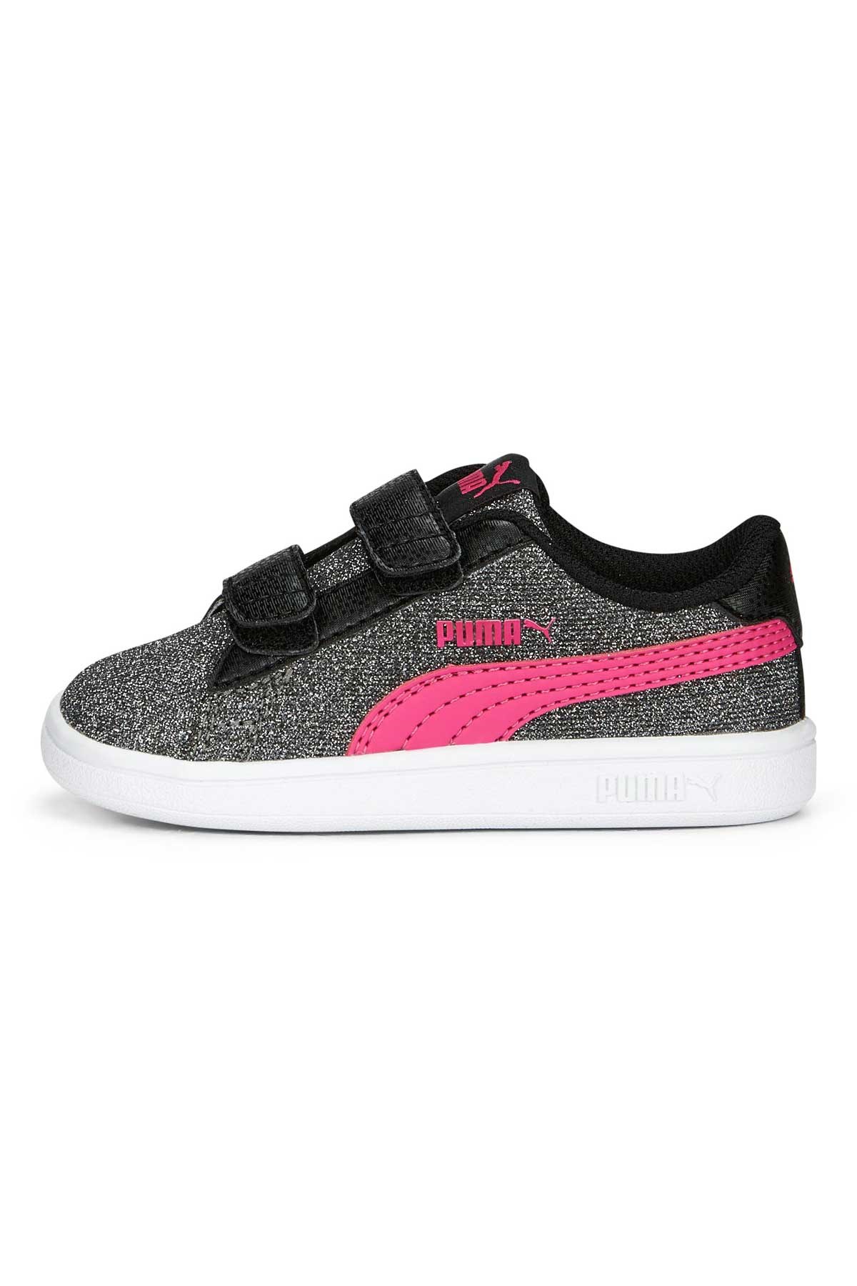 Puma Smash V2 Glitz Bebek Spor Ayakkabı 36738034 Siyah