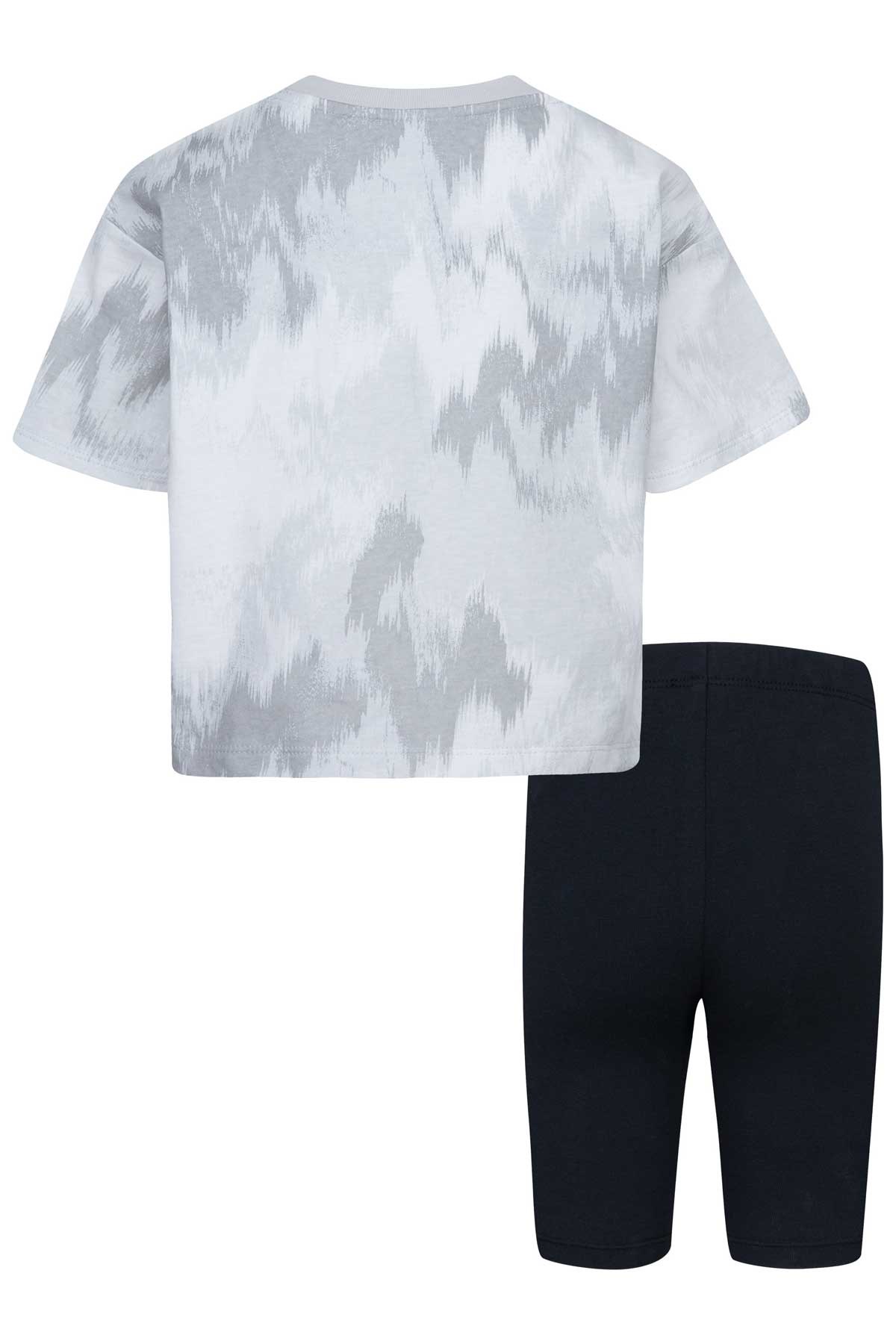Nike Boxy Çocuk Tişört ve Şort Takım 36K457-023 Siyah