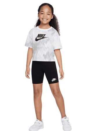 Nike Boxy Çocuk Tişört ve Şort Takım 36K457-023 Siyah