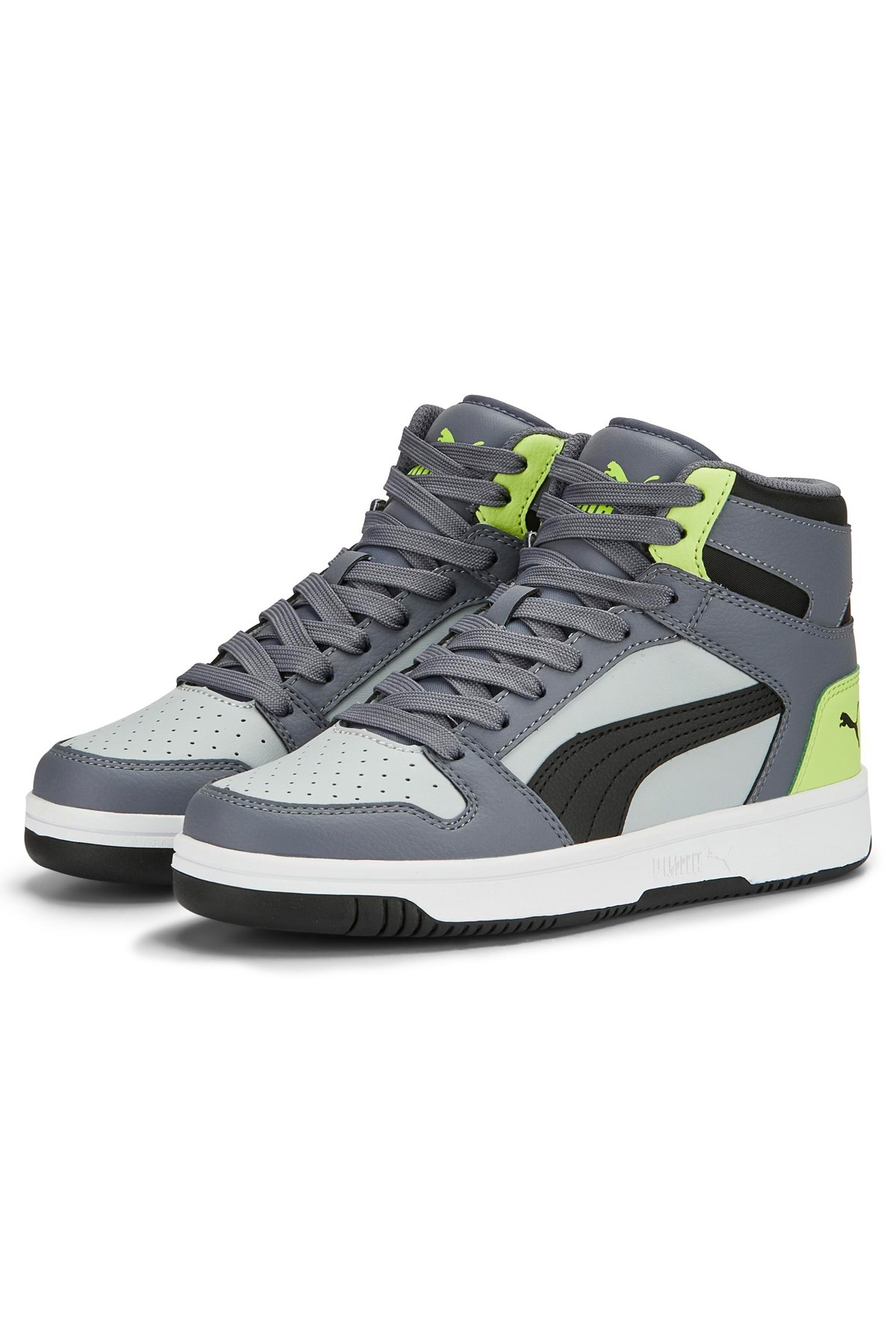 Puma Rebound Layup SL Çocuk Ayakkabı 37048620 Gri