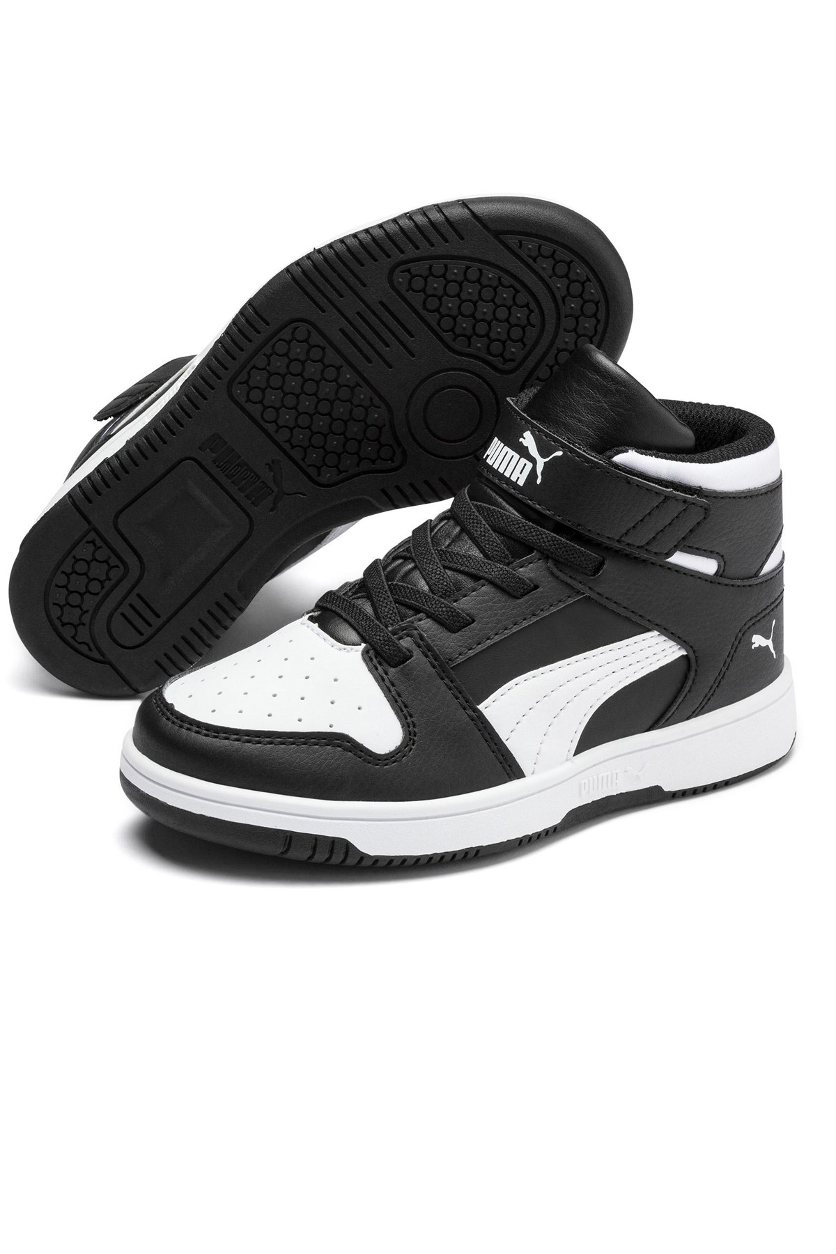 Puma Rebound Layup Çocuk Spor Ayakkabı 37048801 Siyah