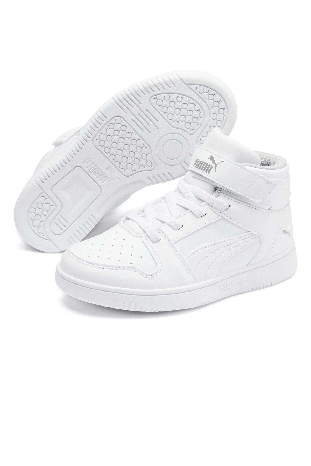 Puma Rebound Layup SL V PS Çocuk Spor Ayakkabı 37048802 Beyaz