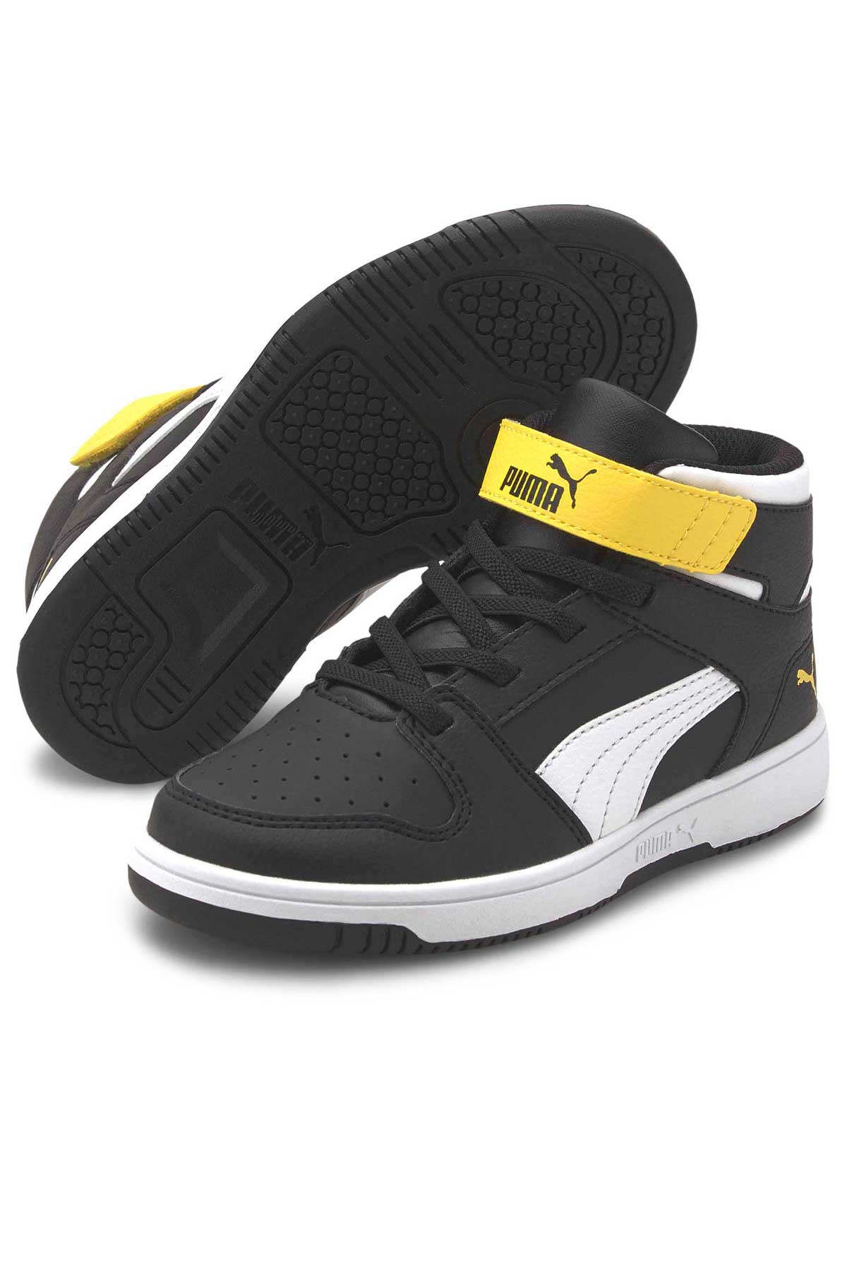 Puma Rebound Layup SL V Çocuk Ayakkabı 37048812 Siyah