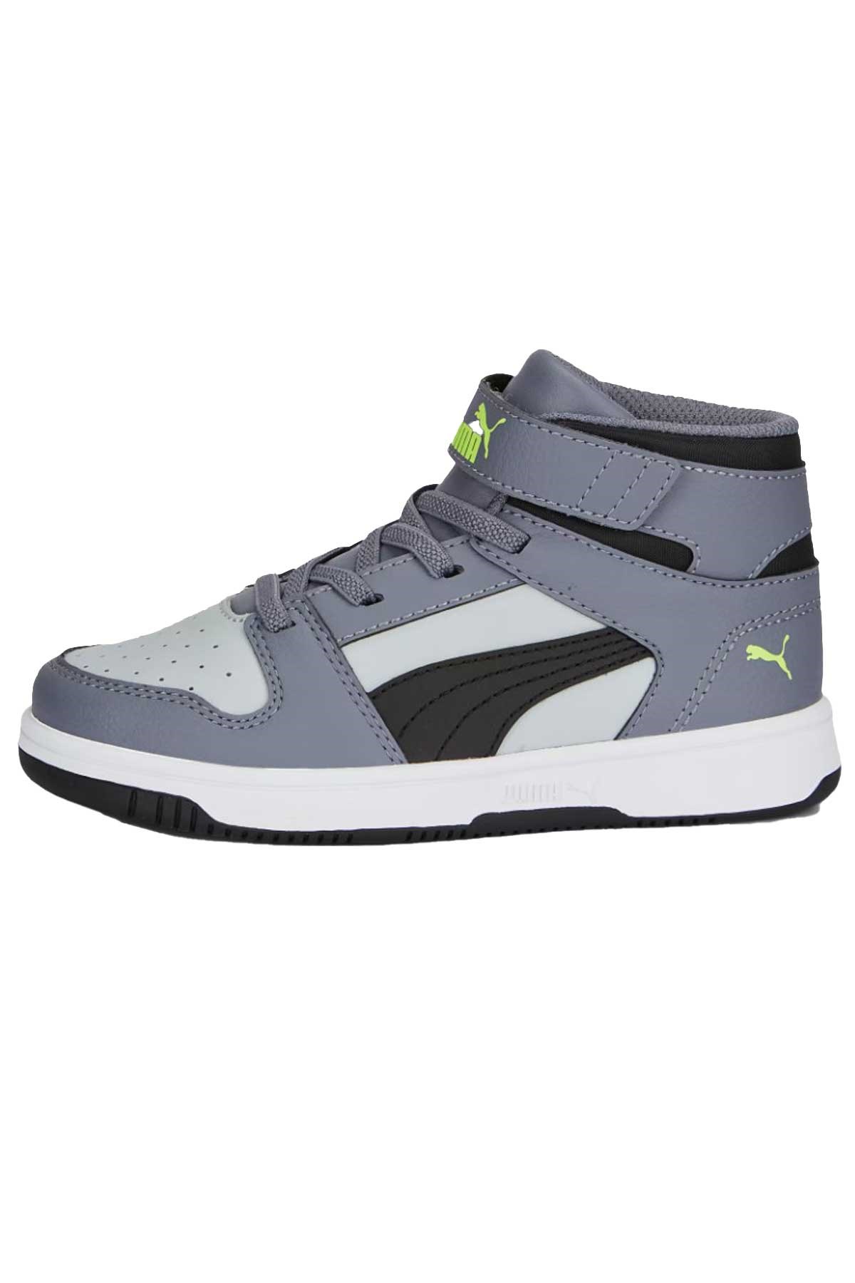 Puma Rebound Layup SL V Çocuk Ayakkabı 37048820 Gri