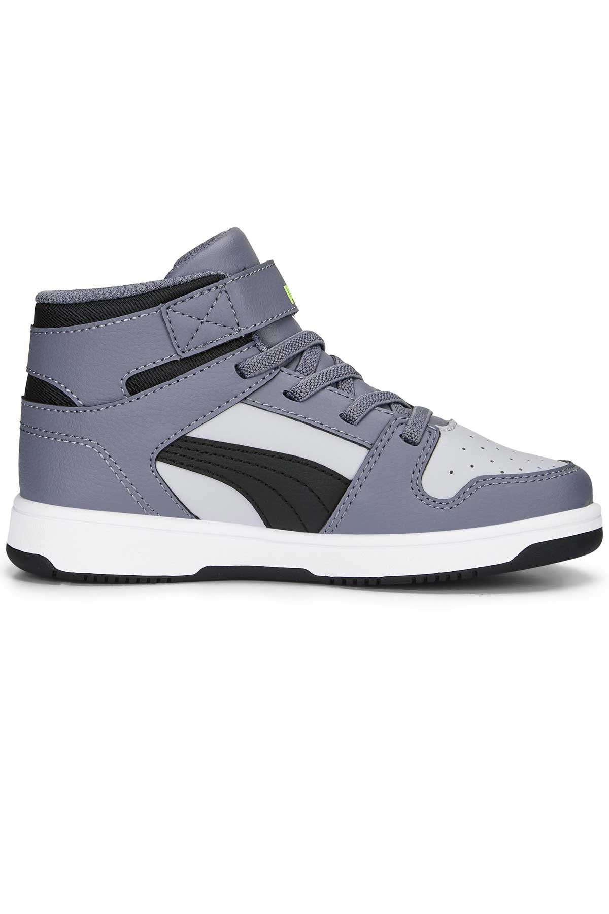 Puma Rebound Layup SL V Çocuk Ayakkabı 37048820 Gri