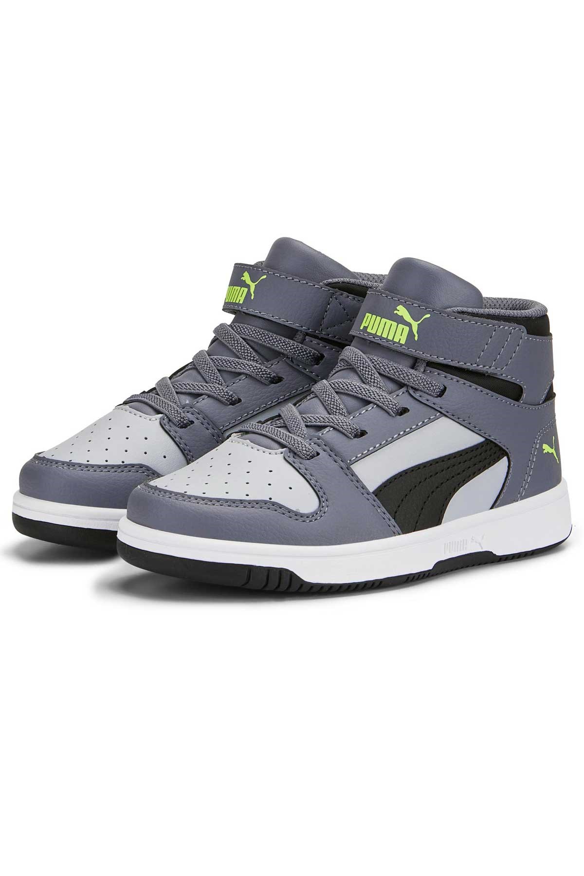 Puma Rebound Layup SL V Çocuk Ayakkabı 37048820 Gri