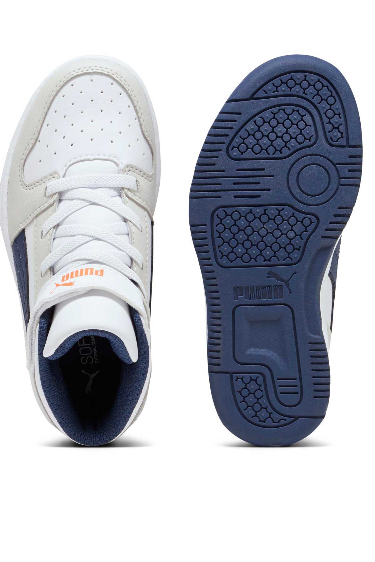 Puma Rebound Layup SL V Çocuk Ayakkabı 37048823 Beyaz