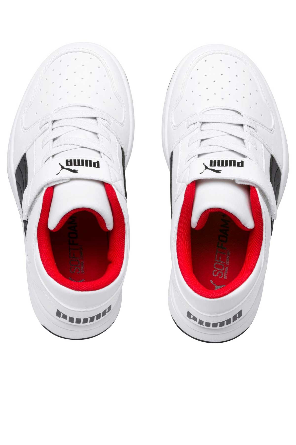 Puma Rebound Layup Lo SL V Çocuk Spor Ayakkabı 37049201 Beyaz
