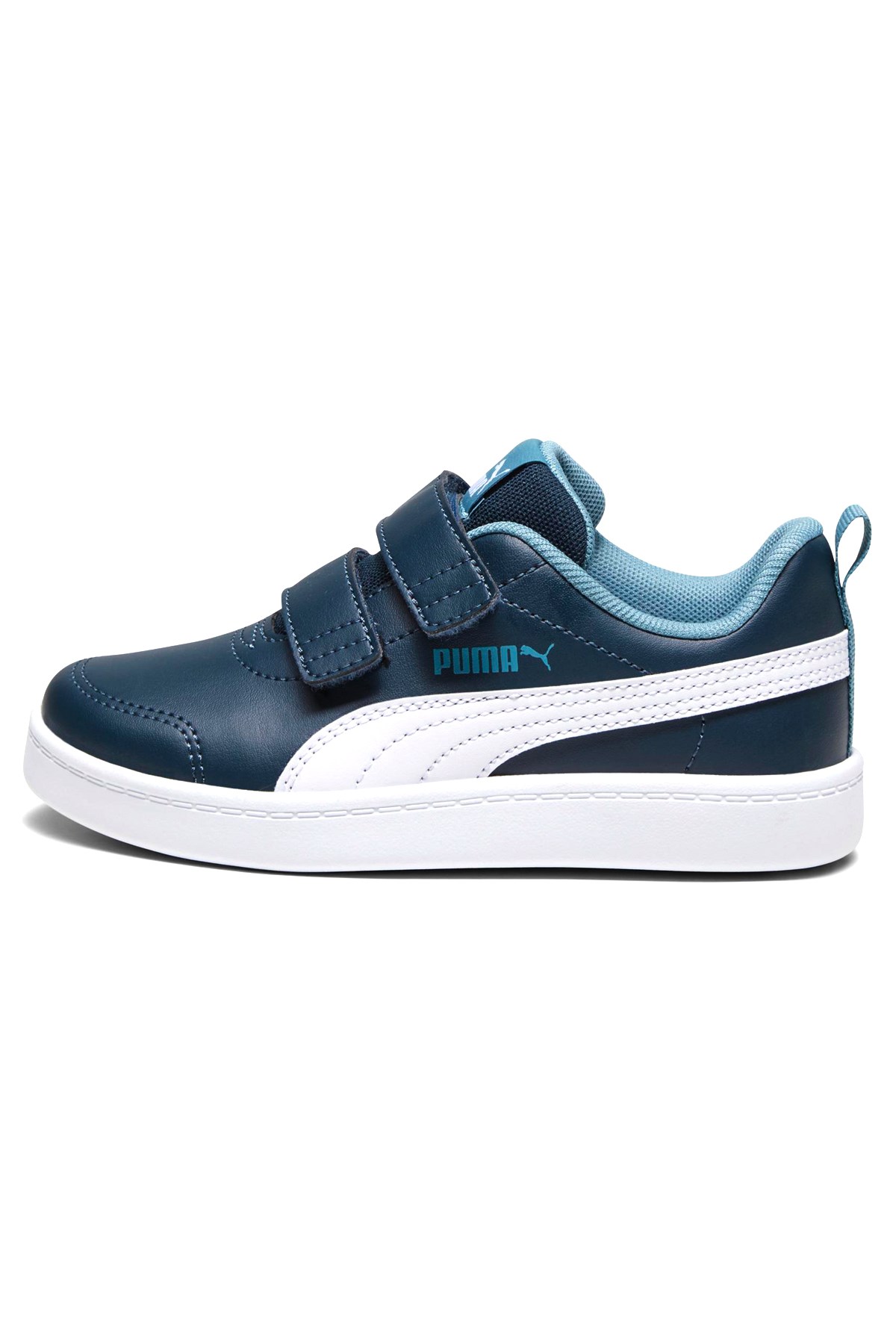 Puma Courtflex V2 V Çocuk Spor Ayakkabı 37154330 Lacivert