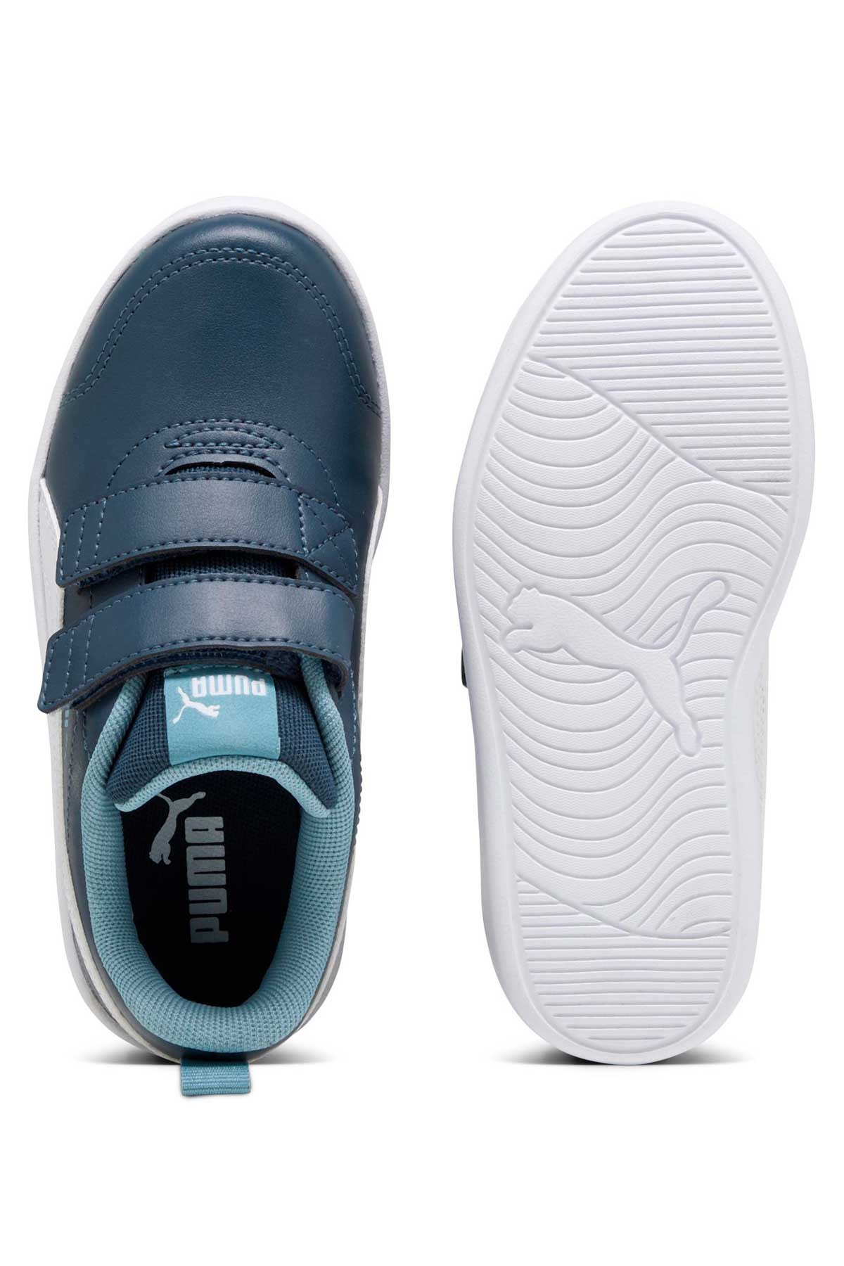Puma Courtflex V2 V Çocuk Spor Ayakkabı 37154330 Lacivert