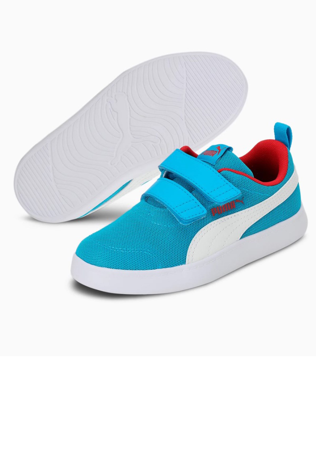 Puma Courtflex v2 Mesh V Çocuk Ayakkabısı 37175810 Mavi