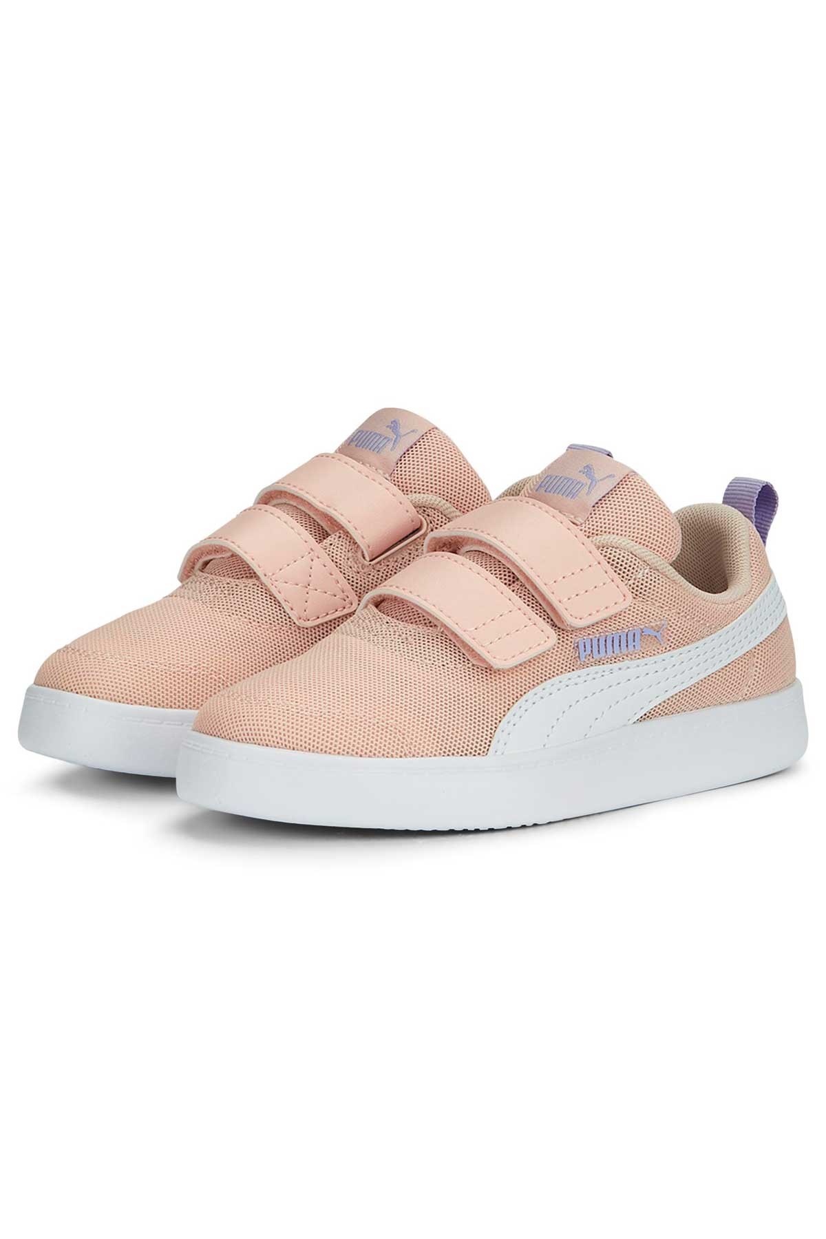Puma Courtflex v2 Çocuk Spor Ayakkabı 37175813 Turuncu